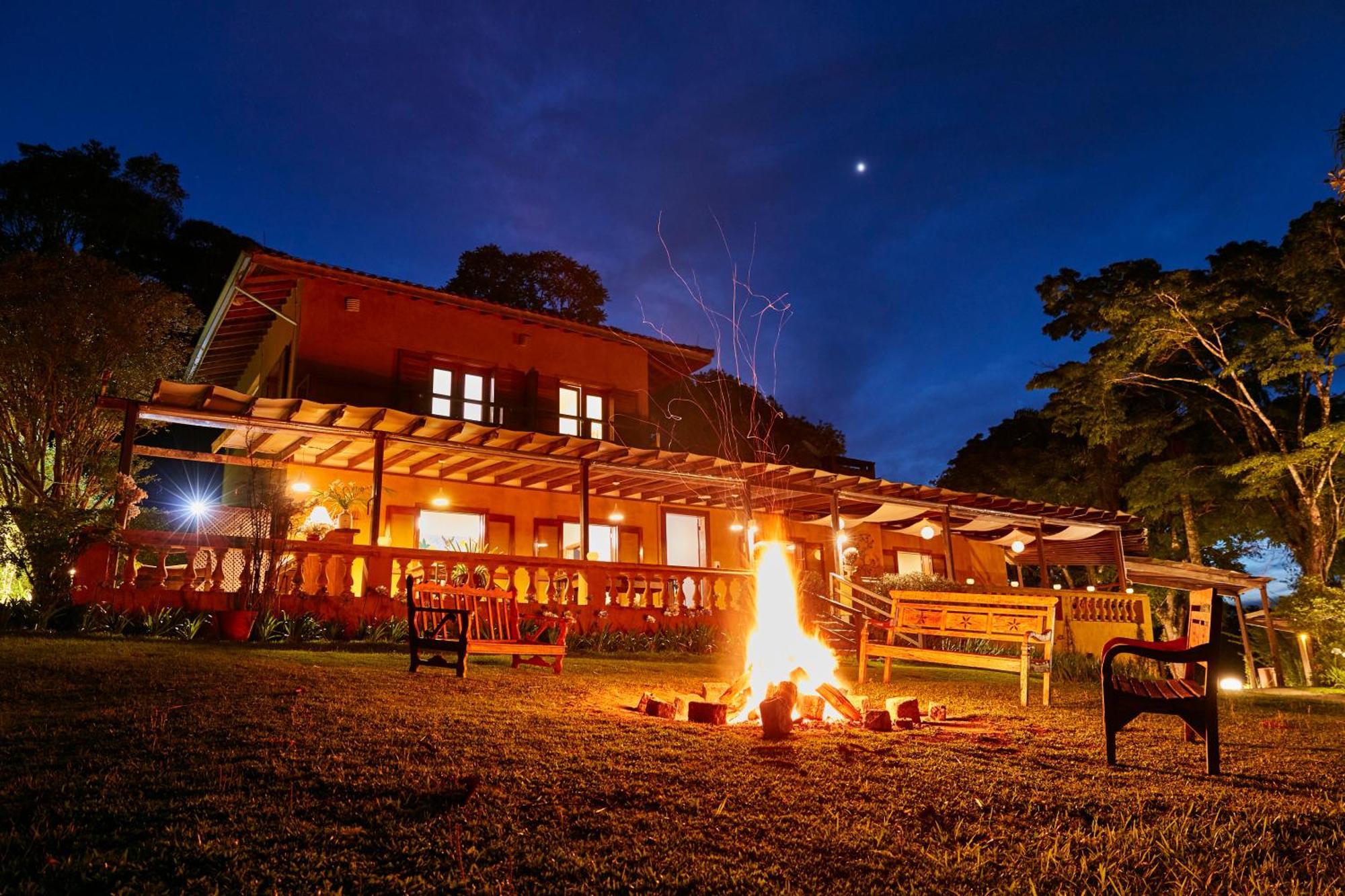 Hotel Fazenda Morros Verdes Ecolodge Ibiúna Exterior foto